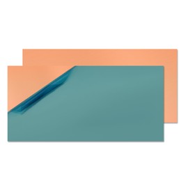 Uxney Copper Sheet, Copper Plate 50 mm x 100 mm x 0.5 mm, 99.9% Pure Copper Plate for DIY, Jewellery, Electrics, Repair, Industry (Pack of 2)