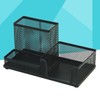 SHOWERORO Stackable Storage Box Mesh Office Supplies Desk Organizer Metal