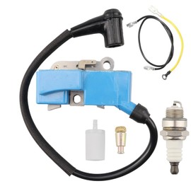 588937403 Ignition Coil with Spark Plug for Husqvarna 365X-TORQ, 372XP X-TORQ, 372XP XPX-TORQ Chainsaw, for Jonsered CS2166 CS2172, for RedMax GZ7100 Replaces 586880303 522795403