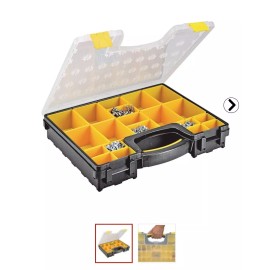 STOREHOUSE 20-Bin Medium Portable Parts Storage Case