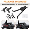 PSLER 24.4 Inch Rear Passenger Sissy Bar Backrest Assembly -
