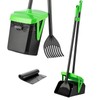 FUSBUNTY FUSBUNTY Pooper Scooper Swivel Bin & Rake with 20