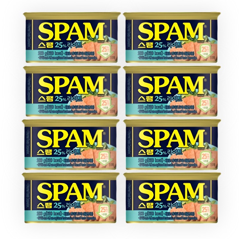 Light Spam 200g 8 pieces CJ Mild / 라이트 스팸