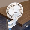 LORELL LLR44552 6" Clip-On Fan,2-Speed,5' Cord,8"x6"x9-1/2",White | Lorell