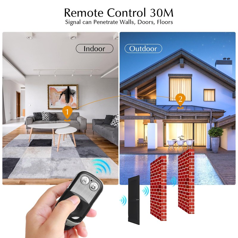 eMylo Smart Remote Control Switch RF Wireless Relay Module Home