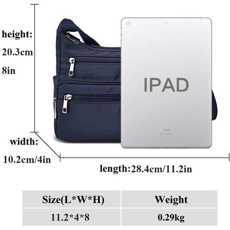 VOLGANIK ROCK RFID Purses for Women Fabric Nylon Multi Pocket