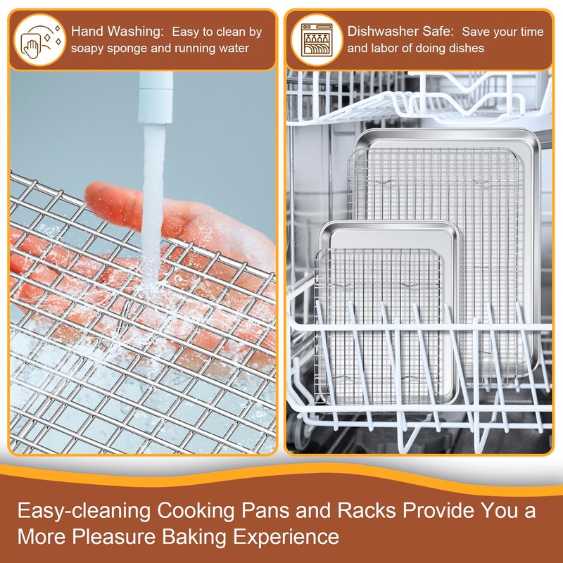 P&P CHEF 16 + 10.4 Inch Baking Sheet and Rack