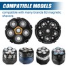 2PCS Magnetic 6 Blade Head Shaver Replacement Heads for DOAO