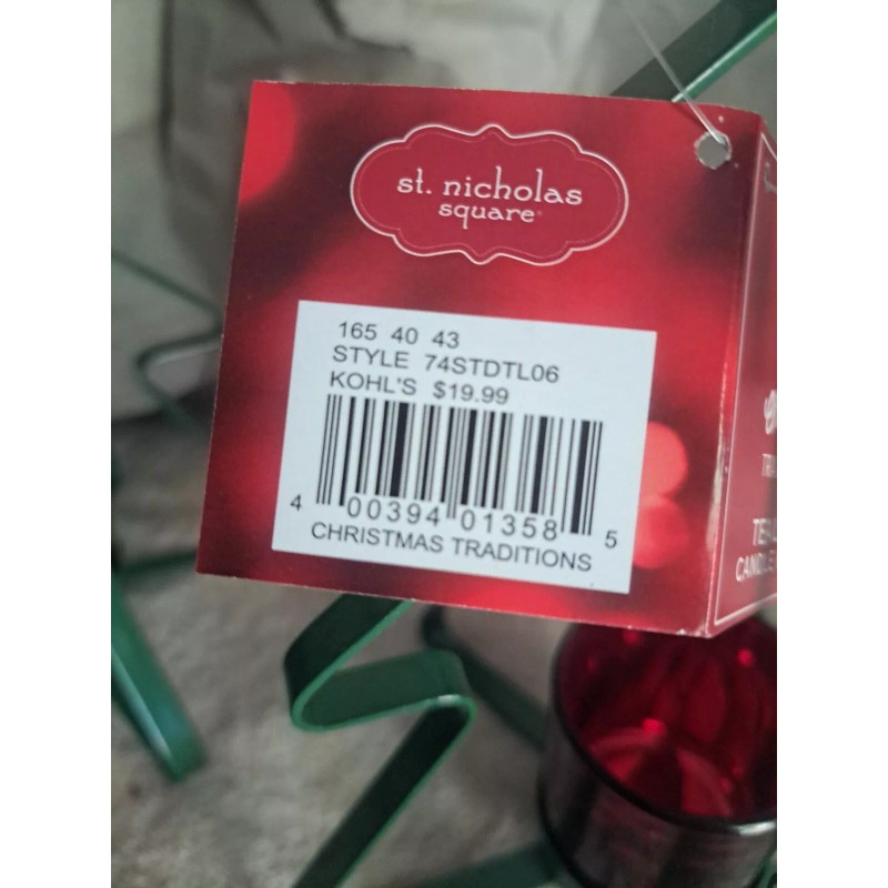 St. Nickolaus NEW Metal Christmas Tree & Candle Holder/ Fragrance