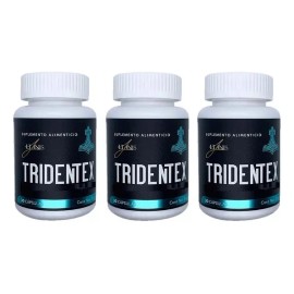 3 Pack Tridentex Potencia Masculina 30 Caps Sabor Natural Sin Sabor                                                                                   