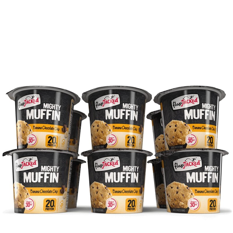 FlapJacked Banana Chocolate Chip Gluten-Free Mighty Muffin