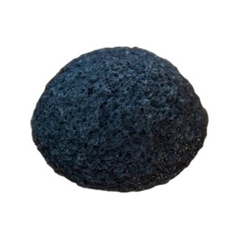 IPPINKA Esponja Konjac Natural - Infundida con Carbón Binchotan - para Una Limpieza Facial Suave - Fabricada En Japón