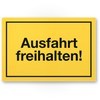 Komma Security Ausfahrt freihalten Sign 30 x 20 cm Ausfahrt