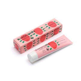 Kingfisher Natural Toothpaste Strawberry Fluoride-Free | Suitable for Vegetarians & Vegans | Gluten-Free & GM-Free | Ethical Consumer Best Buy | 3 x 100ml Tubes