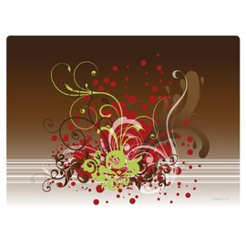 Speedlink Lares XS Notebook Cover 11 Inches/28 cm (Sticker/Protective Film, Can Be Cut to Size, 25 x 16 cm, Fashionable Flower Motif)