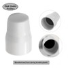 Laroal Universal Radiator Valve Caps Push-Fit White Plastic Radiator Cap