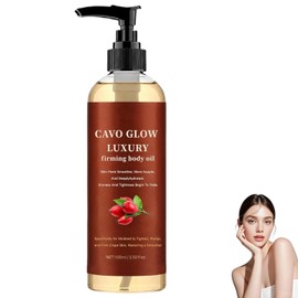 Cavo Glow Body Oil, Cavo Glow Firming Body Oil for Crepe Skin, Cavo Glows Luxury Bodys Oil for Full Bodys That Plumps for Women
