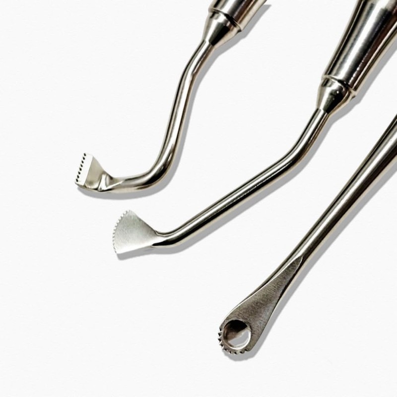 Dental Implant Surgical Instrument Periosteal Elevator for Reflecting Retractor Serrated