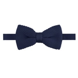 THE GENTS LAB Childrens Adjustable Pre-Tied Bow Tie In 100% Soft Polyester - Many Colours - For Age 3 to 12 (Navy Blue)