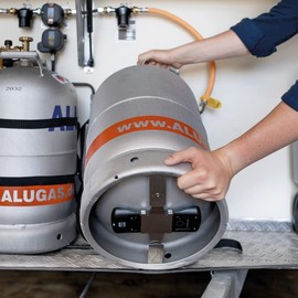 Truma Tension plate for LevelControl • For aluminium gas cylinders • Holder for gas level meter