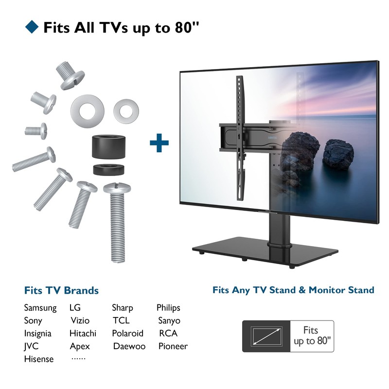 BONTEC Universal TV Mounting Hardware Kit Compatible with Most TVs