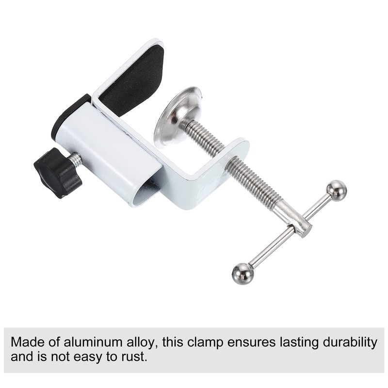 PATIKIL 0.47" Hole Dia. Desk Clamp, Aluminum Alloy Bracket Universal