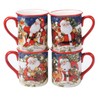 Certified International Magic Of Christmas Santa 16pc Dinnerware Set, Service