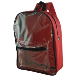 Clear PVC Backpack by Ensign Peak (Red)