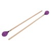 1 Pair Marimba Mallets Medium Hard Yarn Head with Maple
