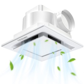 FASDUNT 120 CFM Bathroom Exhaust Fan with Light, Ceiling Ventilation Fan