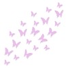 Wandkings Wall Decoration Butterflies 3-D Style Set of 12 Lilac