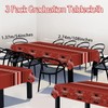 UNIIDECO 3 Pack Graduation Tablecloth Congrats Grad Disposable Tablecloth Graduation