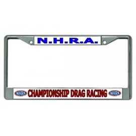 nascar nhra championship drag racing chrome license plate frame made in usa