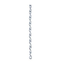 #16 x 15-ft Zinc-Plated Single Jack Chain for Hanging Signs, Stained Glass, and General Utility Use
