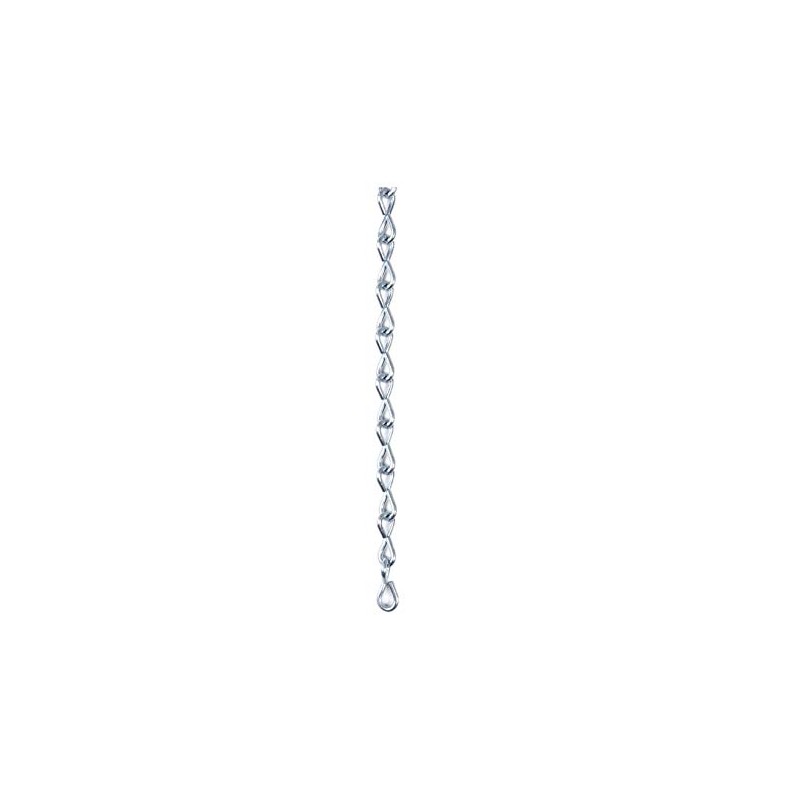#16 x 15-ft Zinc-Plated Single Jack Chain for Hanging Signs,