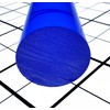 3/4" Diameter x 36" Long Blue Clear Translucent Extruded Acrylic