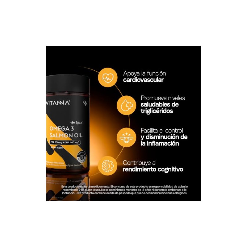VITANNA® Omega 3 Aceite de Salmón Noruego