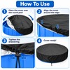Round Above Ground Pool Cover 4-15FT, Waterproof Swimming Pool Blanket