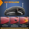 Nilight LED Cab Marker Lights 5 PCS 24 LED Smoke