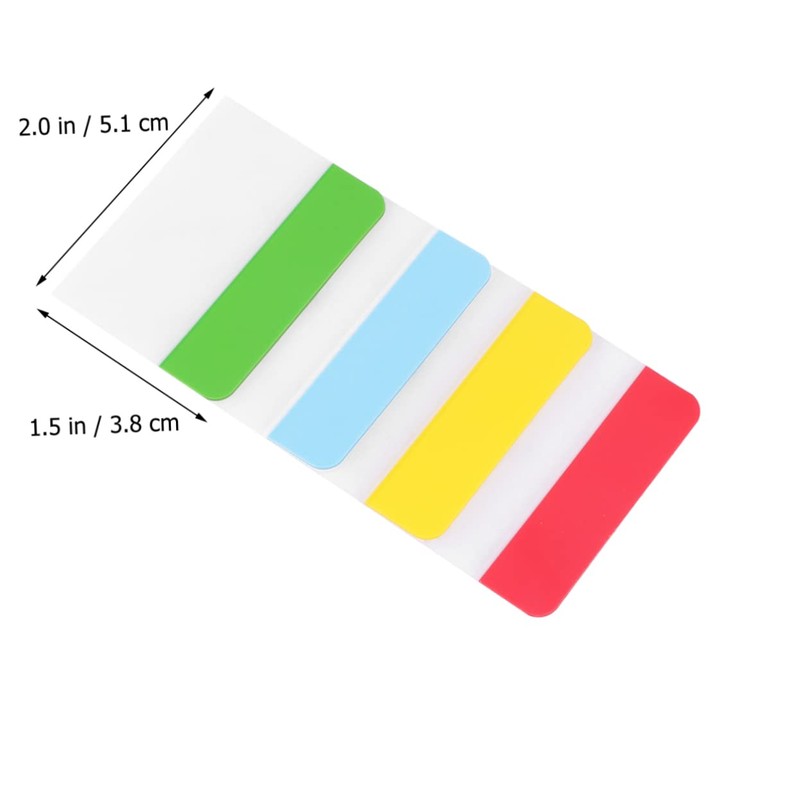 Operitacx 3pcs Bookmarks Stickers Stationery Reading Accessories Writable Tabs Office