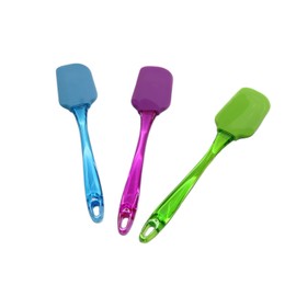 RMB® Set of 3 Dough Scrapers, Paste/Cream Distributor Ladle, Colourful, Approx. 25 cm Long