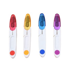 4Pcs thread snips Embroidery Scissors with Cover, thread snips for sewing portable Thread Snippers for Sewing, Crafting, and Quilting - Compact and Lightweight Scissors with Safety Cover”