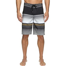 Quiksilver Men's Standard Everyday Stripe Vee 21 Boardshort, Tarmac, 30