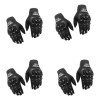 Bluelander Mayoreo 4 Guantes Para Moto Bicicleta Negro-gris