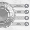 Plasticpro 4.5'' Inch Round Tin Foil Pans Disposable Aluminum, Freezer