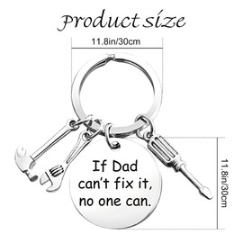 Niwieoi 1 Pcs Dad Keyring,From Daughter,From Son,A Durable Dad Keyring,Unusual Funny Gifts Idea Men,Keychain with Small Tool Kit