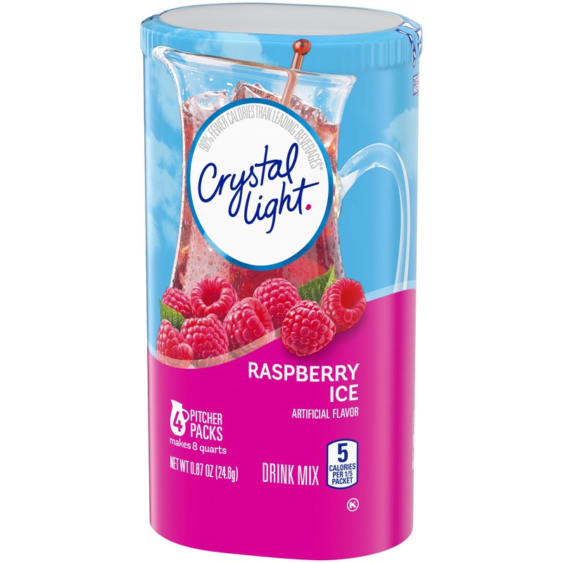 Crystal Light Sugar-Free Raspberry Ice Drink Mix (4 Pitcher Packets)