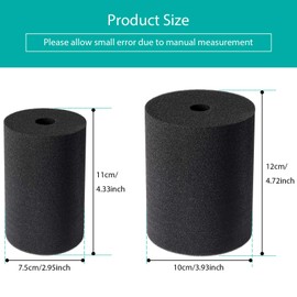 Weewooday 8 Pieces Cup Turner Foam Black Cup Turner Inserts for Tumbler Foam Insert Elastic Sponge for Tumblers Crafting 10 oz to 40 oz