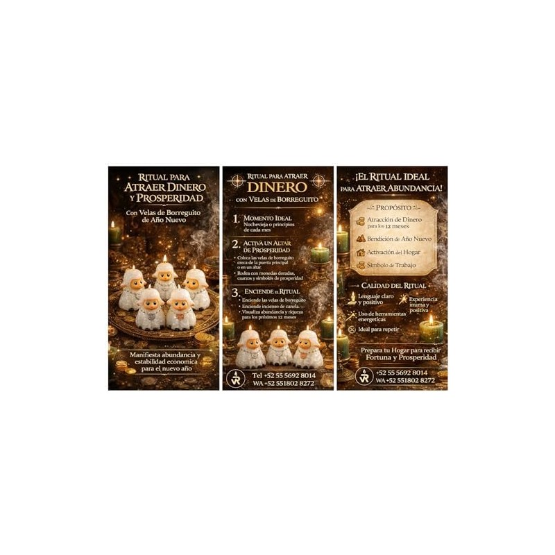 Velas Decorativas con Forma de Borrego Pack de 12, Aroma