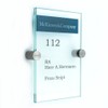 Logistic Sign System Vitrum K2 Glass Door Sign, Clamp Holder